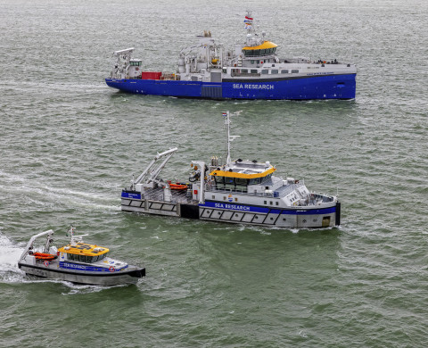The three ships of the national research fleet